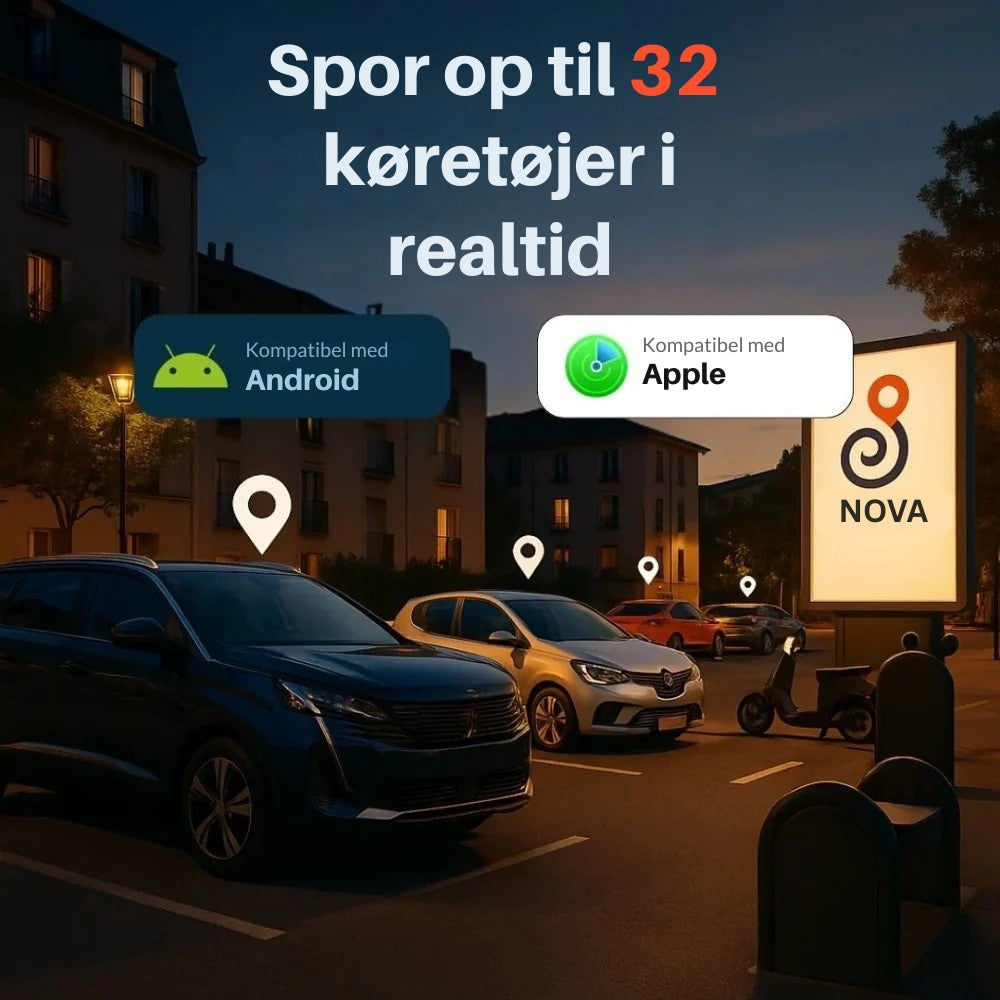 Nova GP90 – GPS-tracker uden abonnement (Android/iOS)